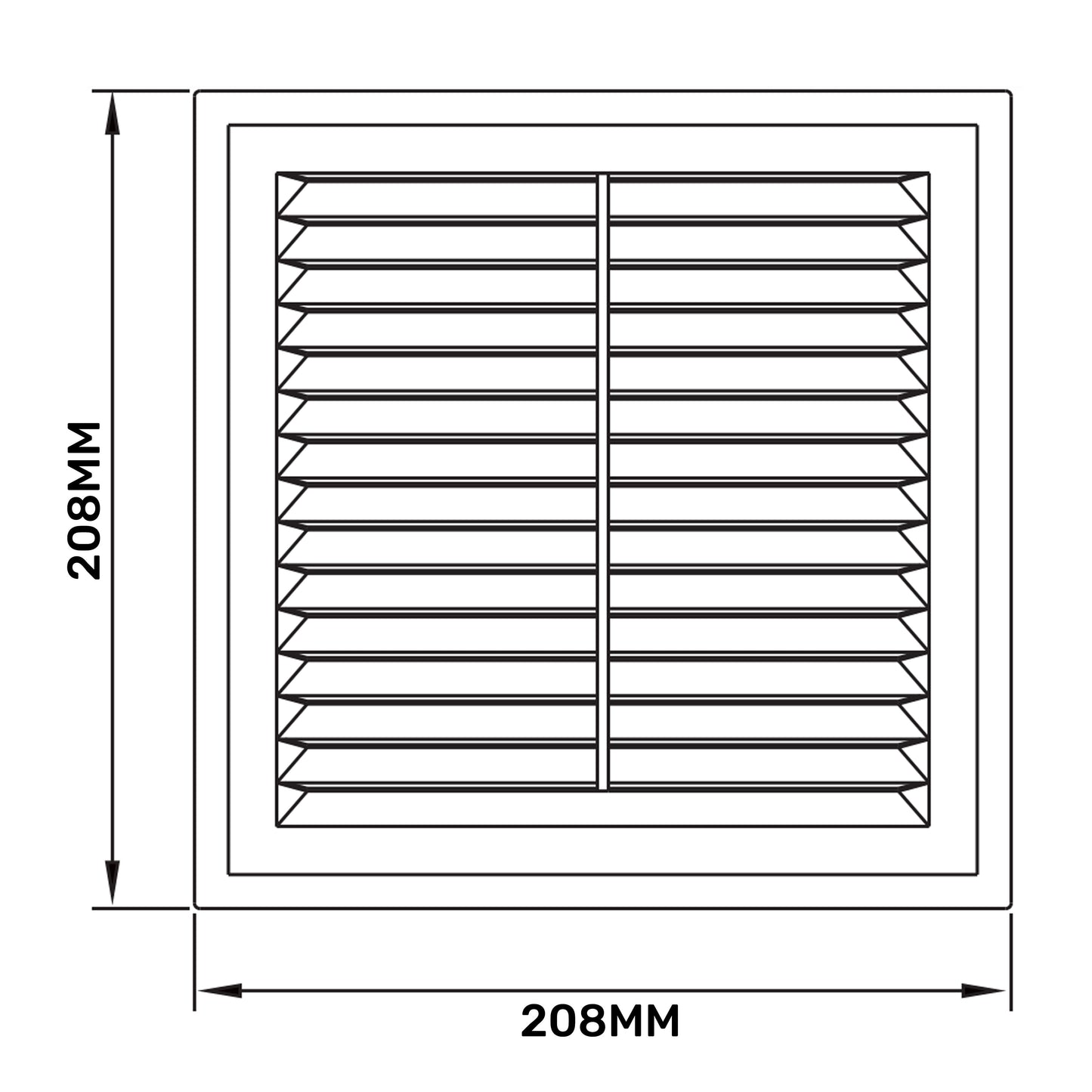 Louvre Vent D/210RW Classic 210mm