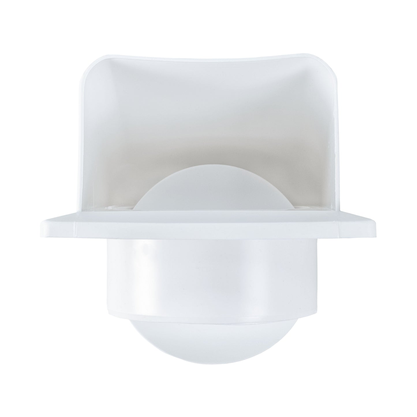 Through Wall Ventilation Kit Round Louvre Vent VC-KRO0184 with White External Vent