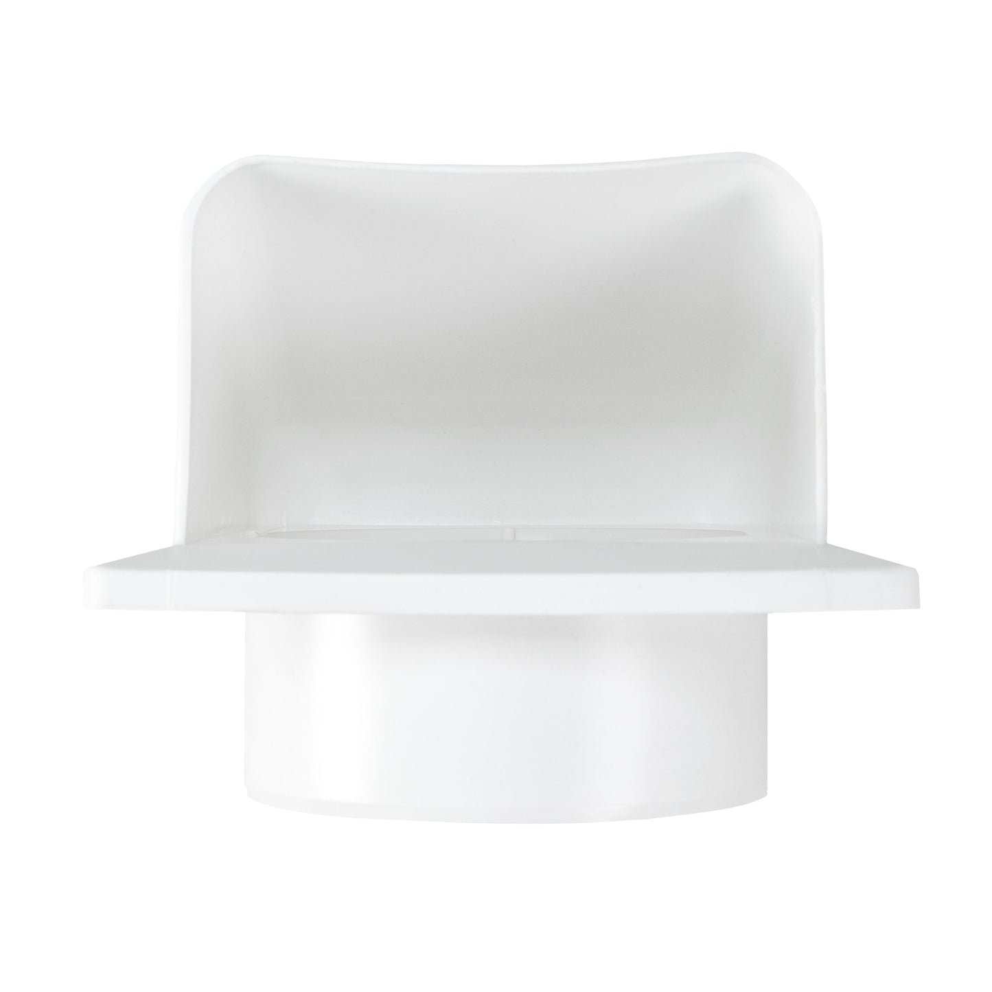 Through Wall Ventilation Kit Round Louvre Vent VC-KRO0184 with White External Vent