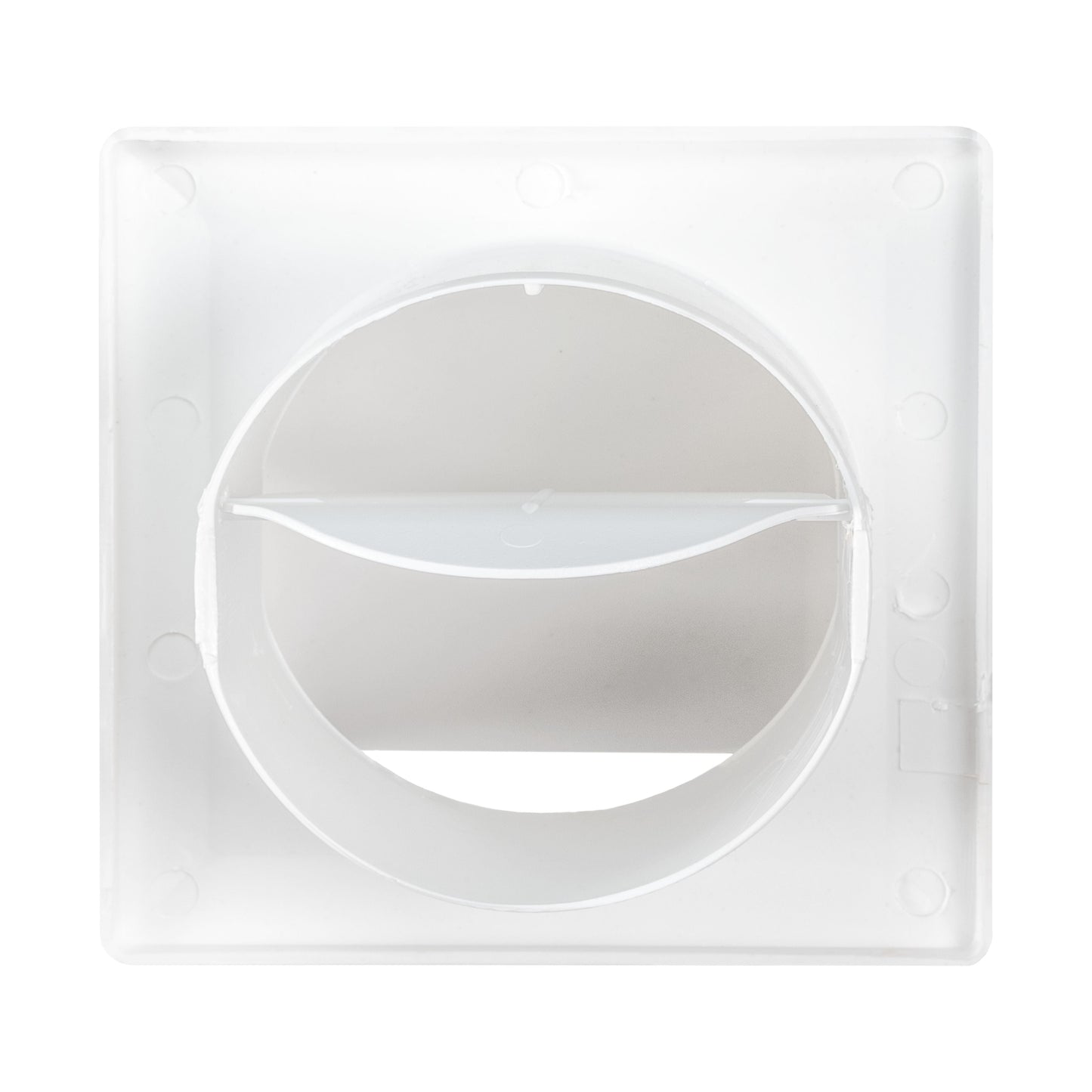 Through Wall Ventilation Kit Round Louvre Vent VC-KRO0184 with White External Vent