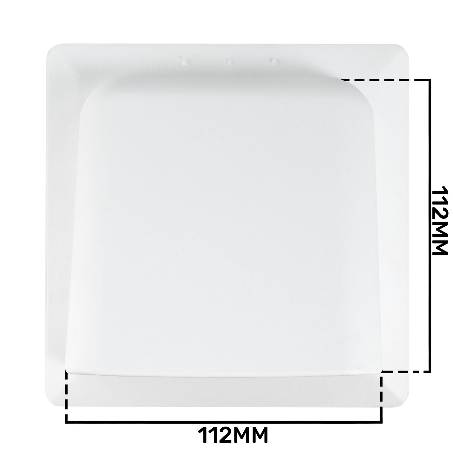 External White Louvre Vent KRD/100 100mm