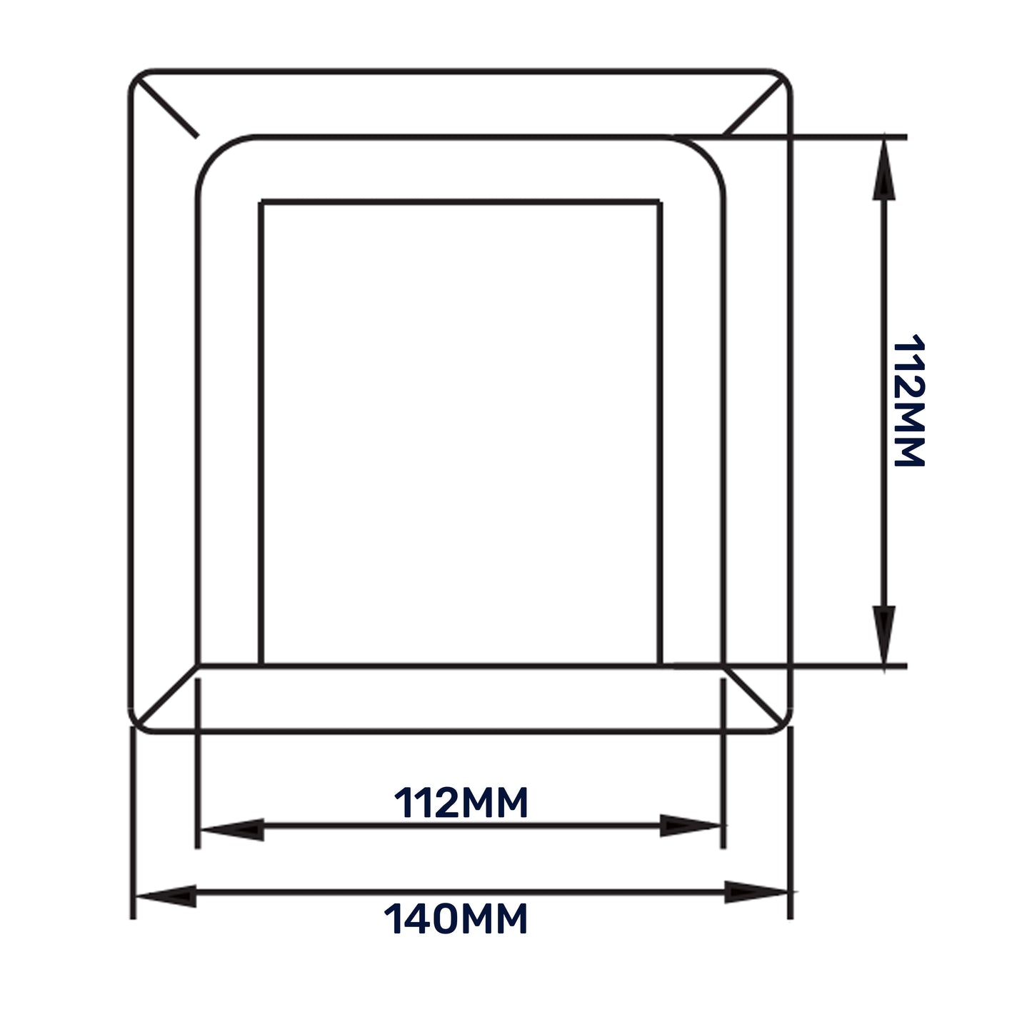 External Brown Louvre Vent KRD/100B 100mm