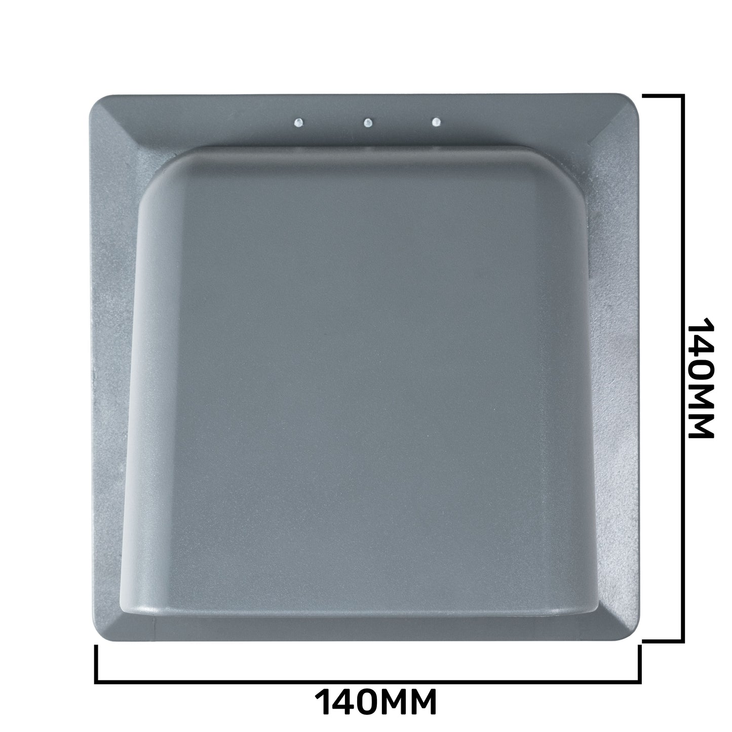 External Graphite Louvre Vent KRD/100G 100mm