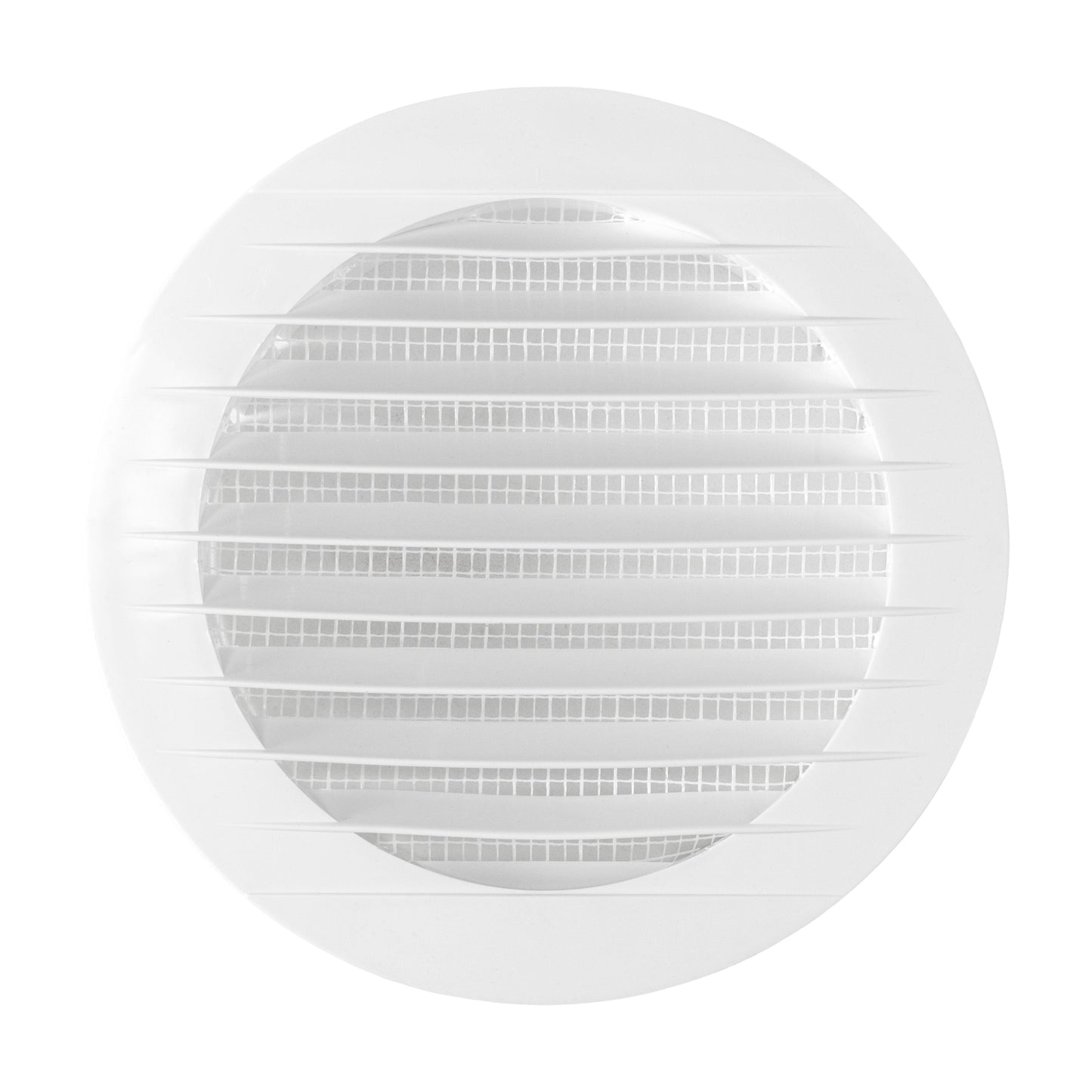 Through Wall Ventilation Kit Round Louvre Vent VC-KRO0184 with Brown External Vent