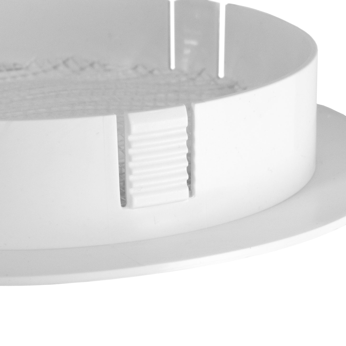 Through Wall Ventilation Kit Round Louvre Vent VC-KRO0184 with White External Vent
