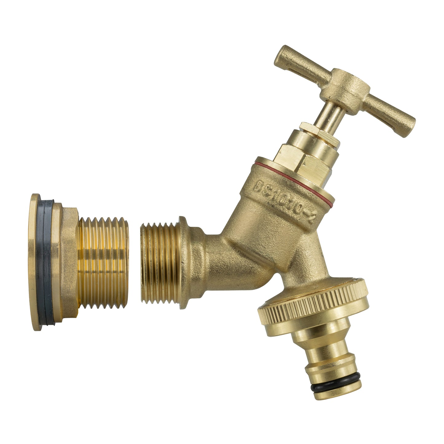 Water Butt Brass Kit 3/4" BSP with Brass Quick Connect Tap