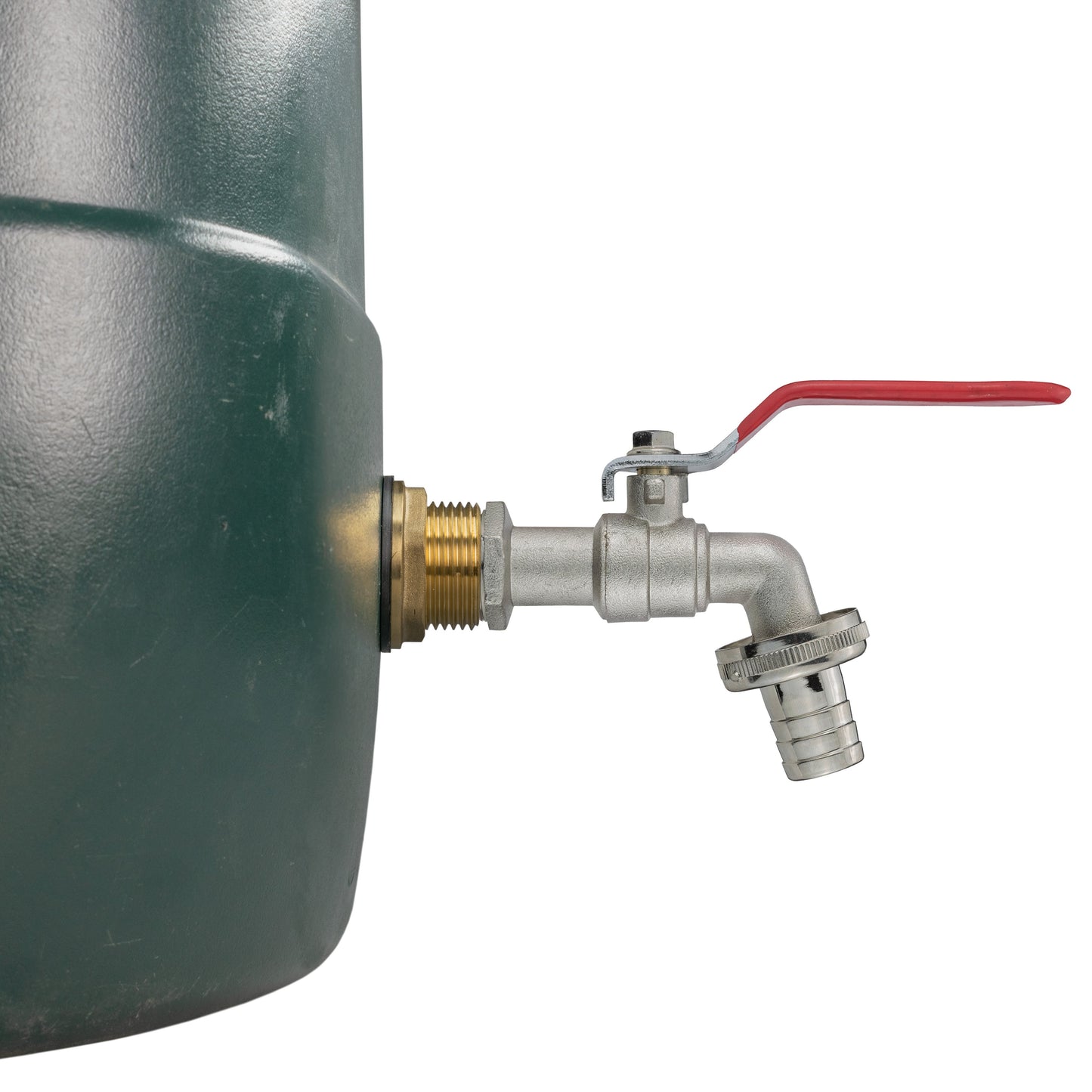 Water Butt Brass Kit 3/4" BSP with Barbed Lever Tap