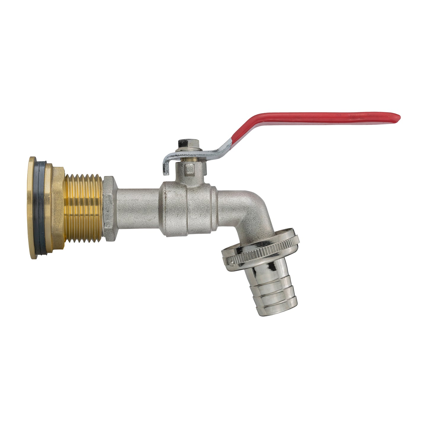 Water Butt Brass Kit 3/4" BSP with Barbed Lever Tap