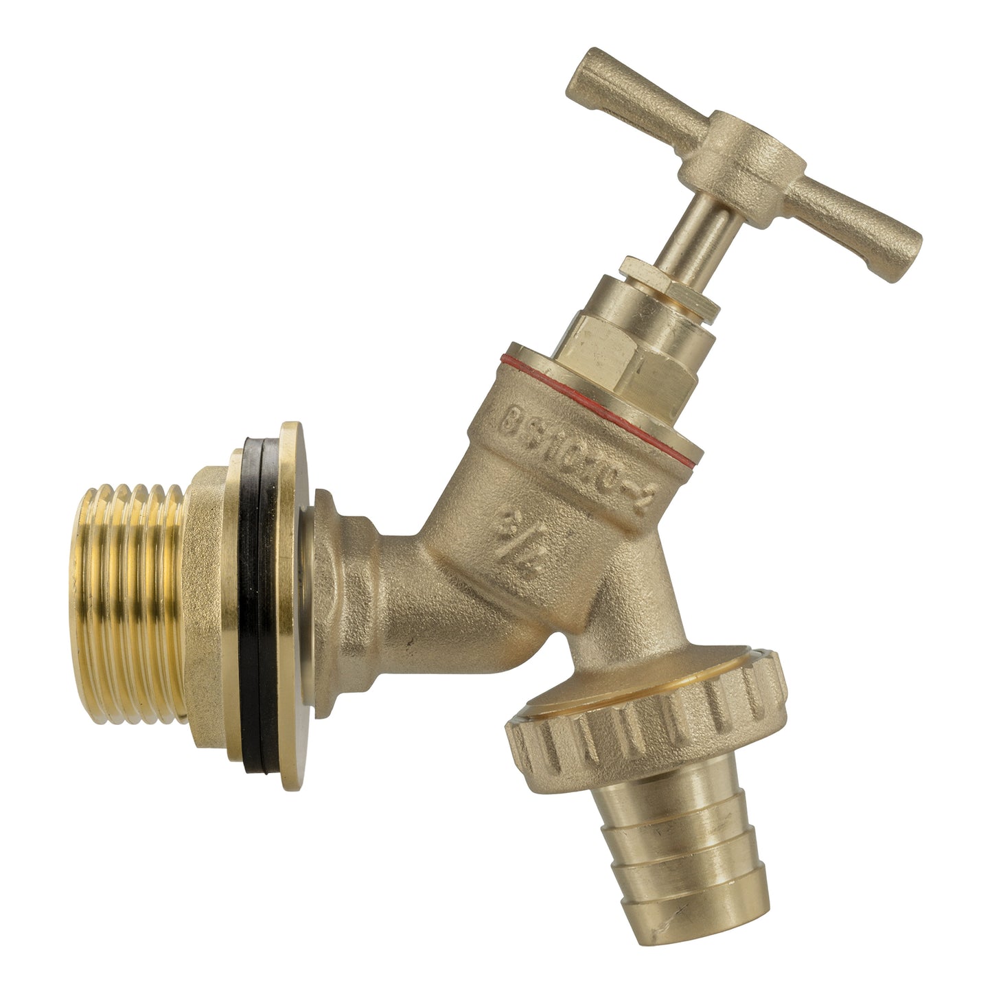 Water Butt Brass Kit 1" BSP with Brass Barbed Tap