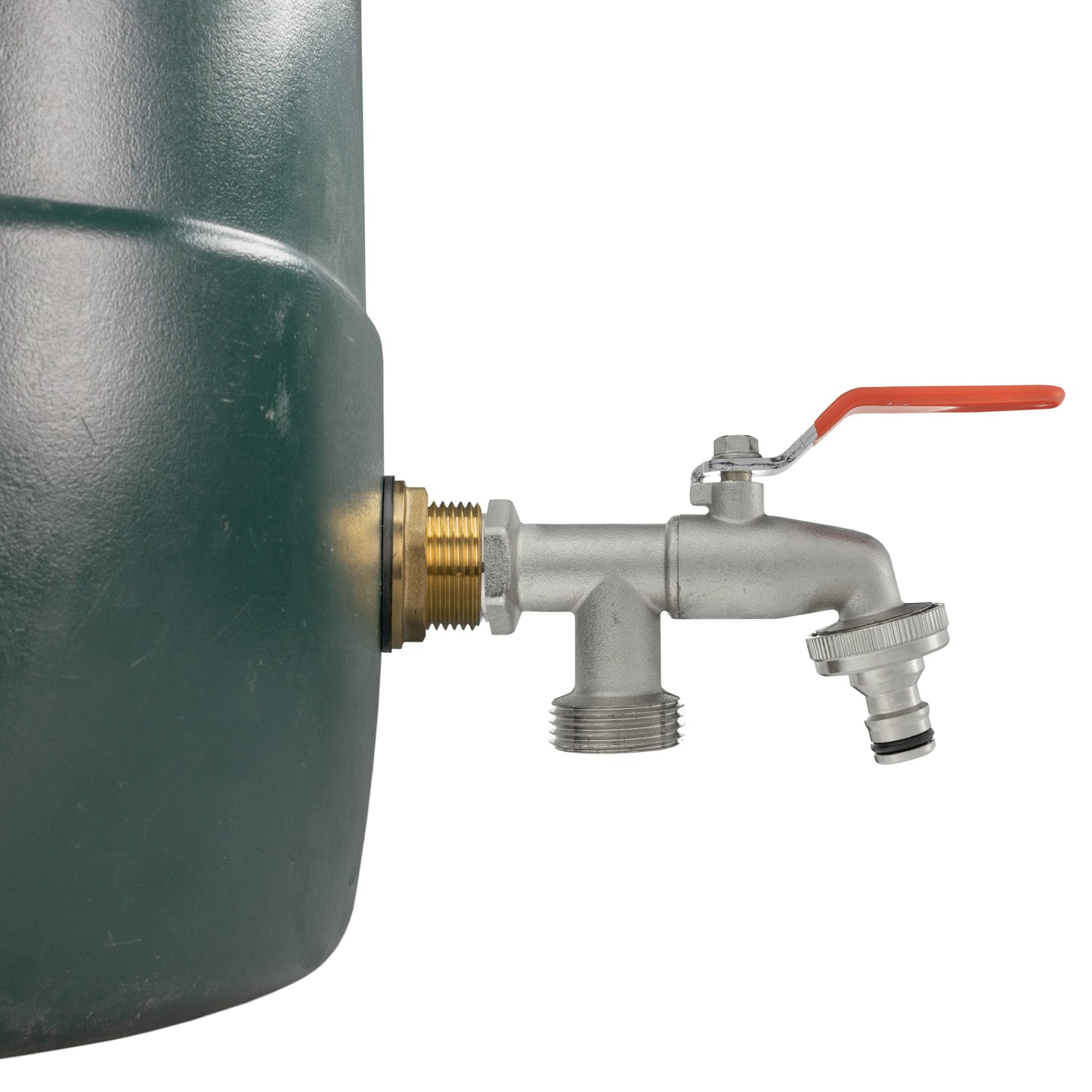 Water Butt Brass Kit 1" BSP with Double Tap