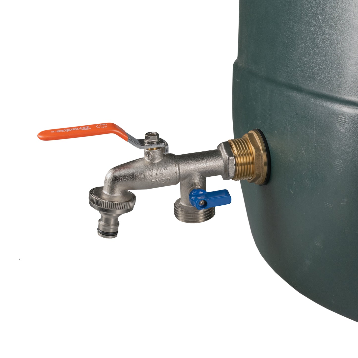 Water Butt Brass Kit 1" BSP with Double Tap