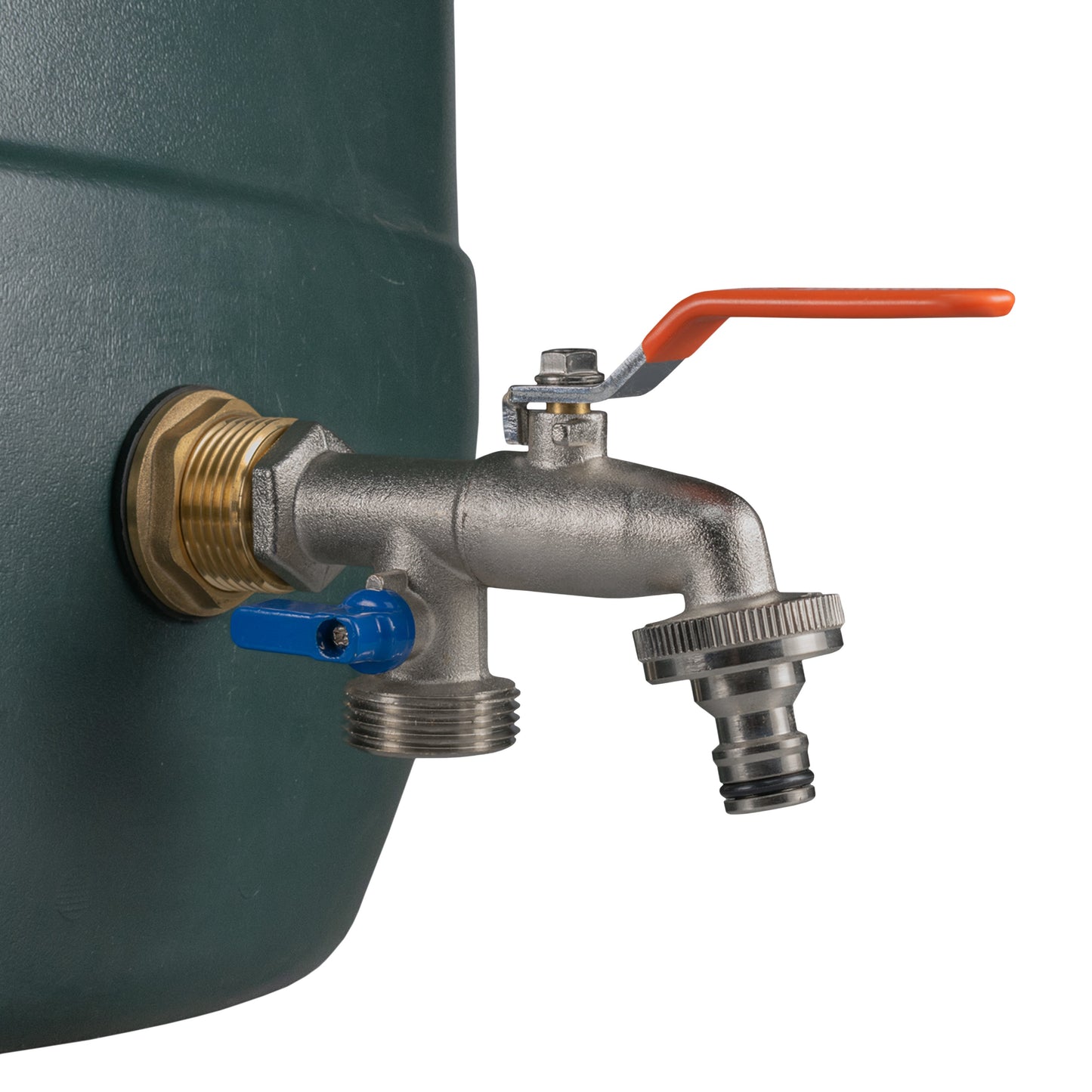 Water Butt Brass Kit 1" BSP with Double Tap