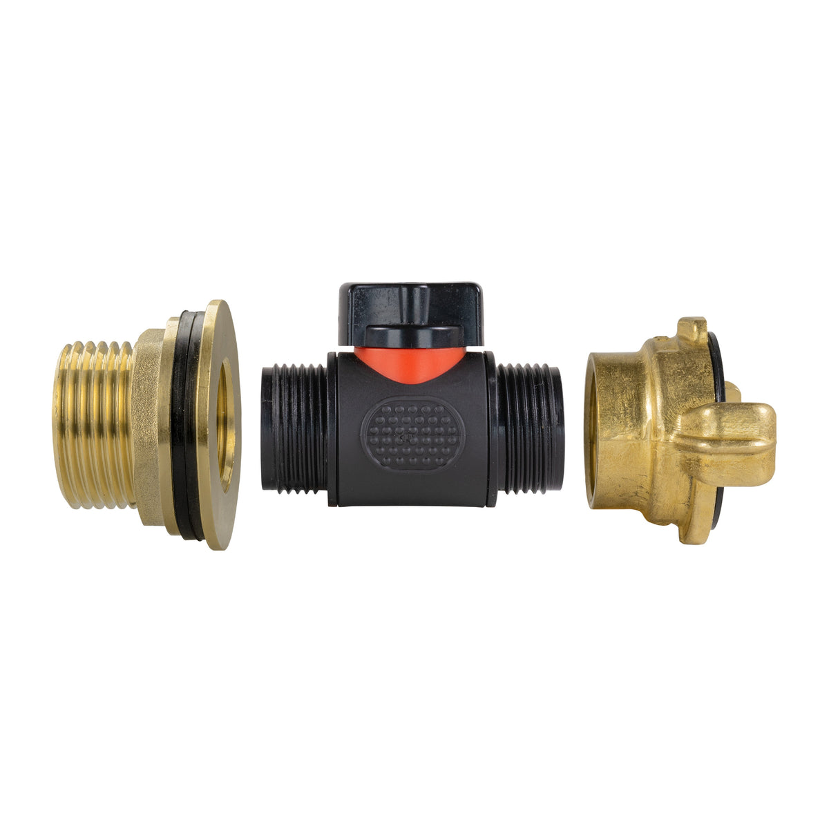 1″ BSP Water Butt Kit – Inline Valve & Brass Claw Outlet