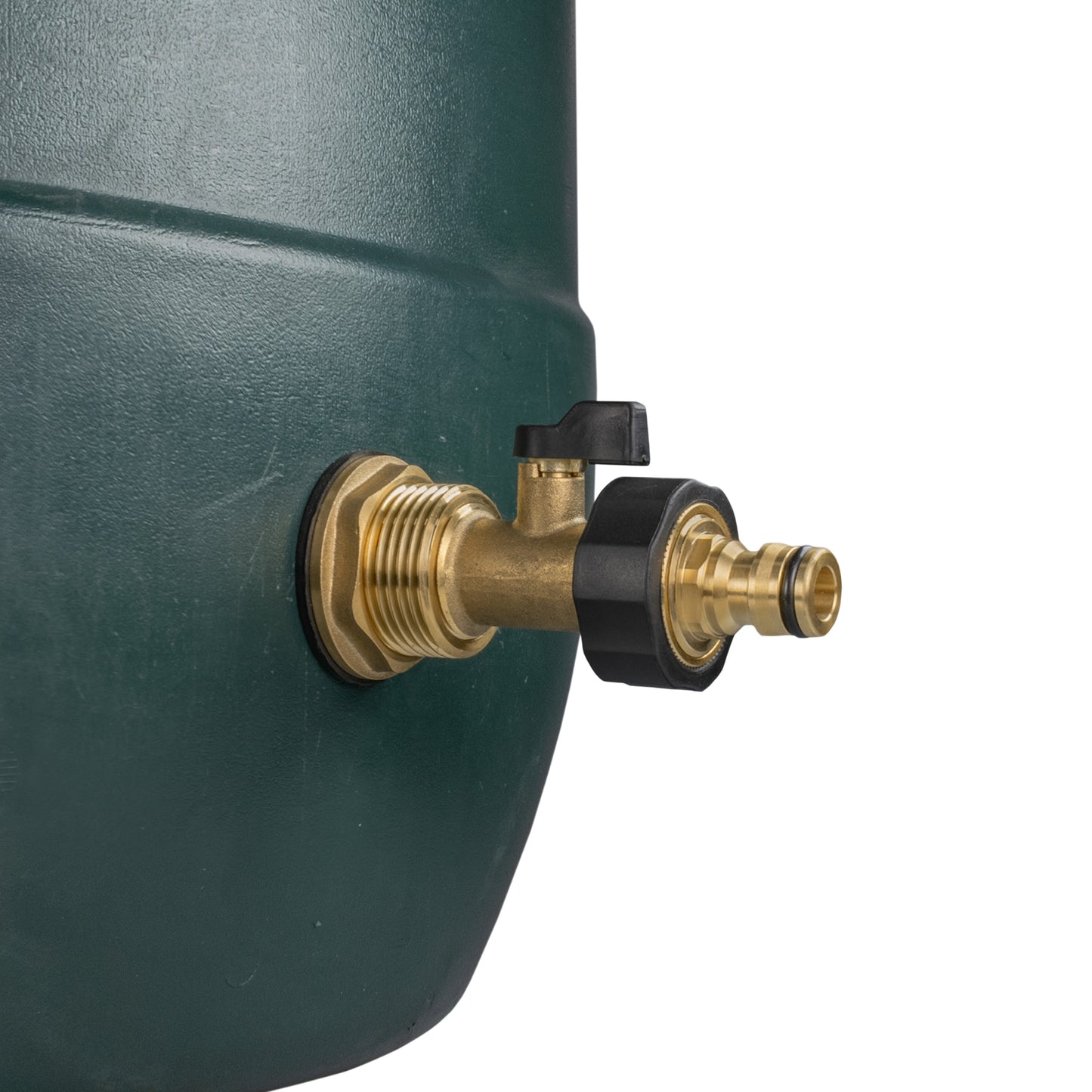 Water Butt Brass Kit 1" BSP with Brass Valve + Quick Connect