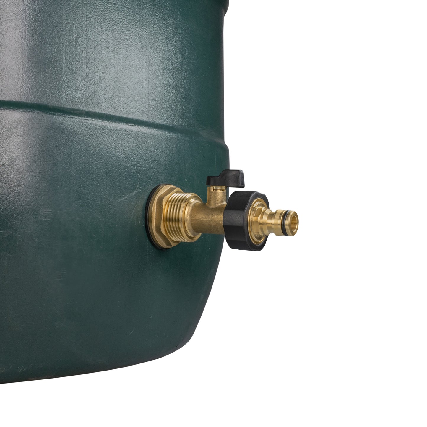 Water Butt Brass Kit 1" BSP with Brass Valve + Quick Connect