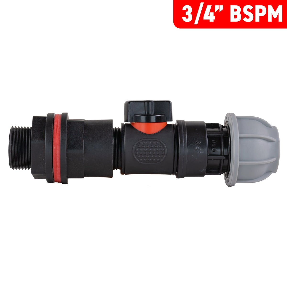 ¾″ BSP Water Butt Kit – Valve & 20mm MDPE Connector