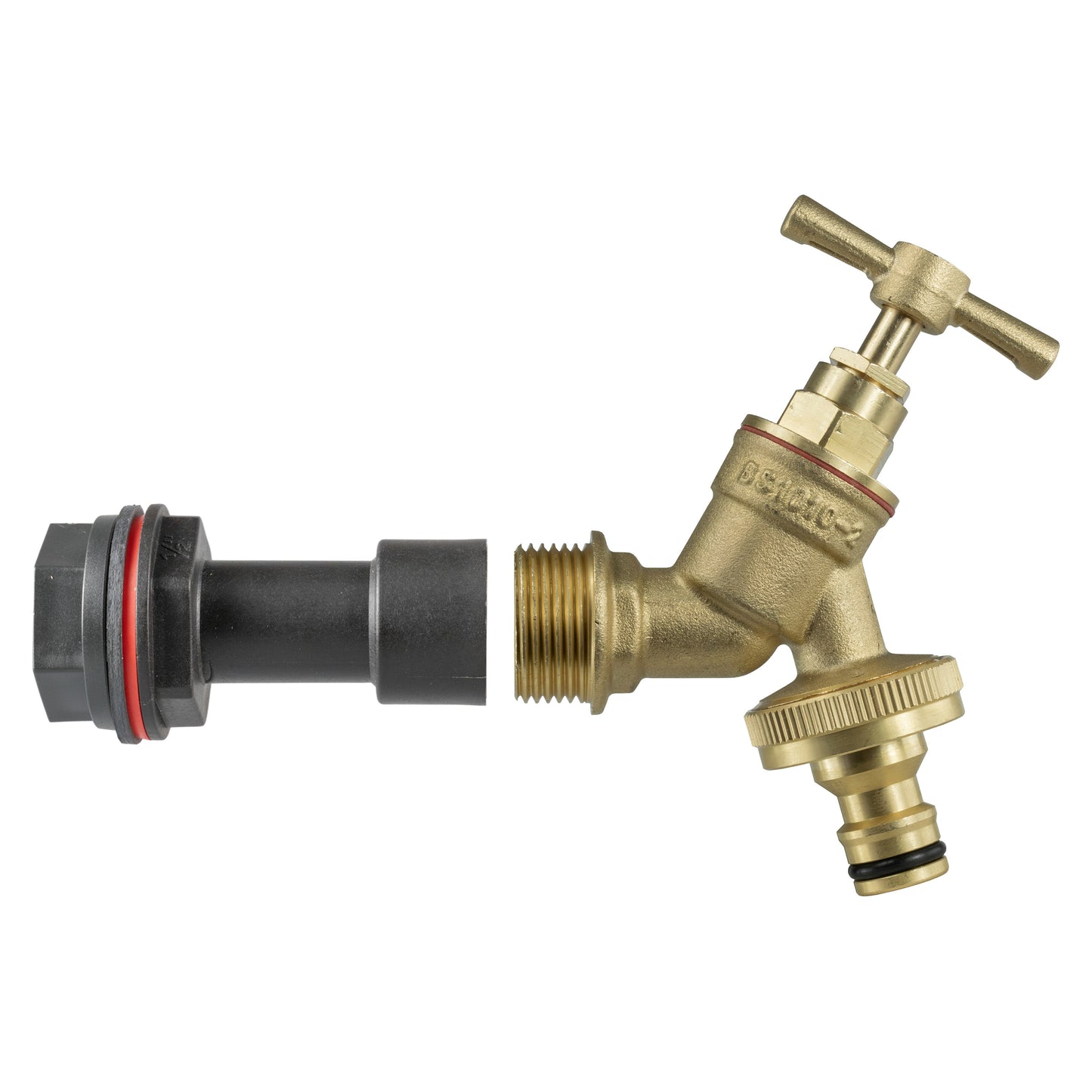 Water Butt Extension Kit 1/2" BSP with Brass Quick Connect Tap
