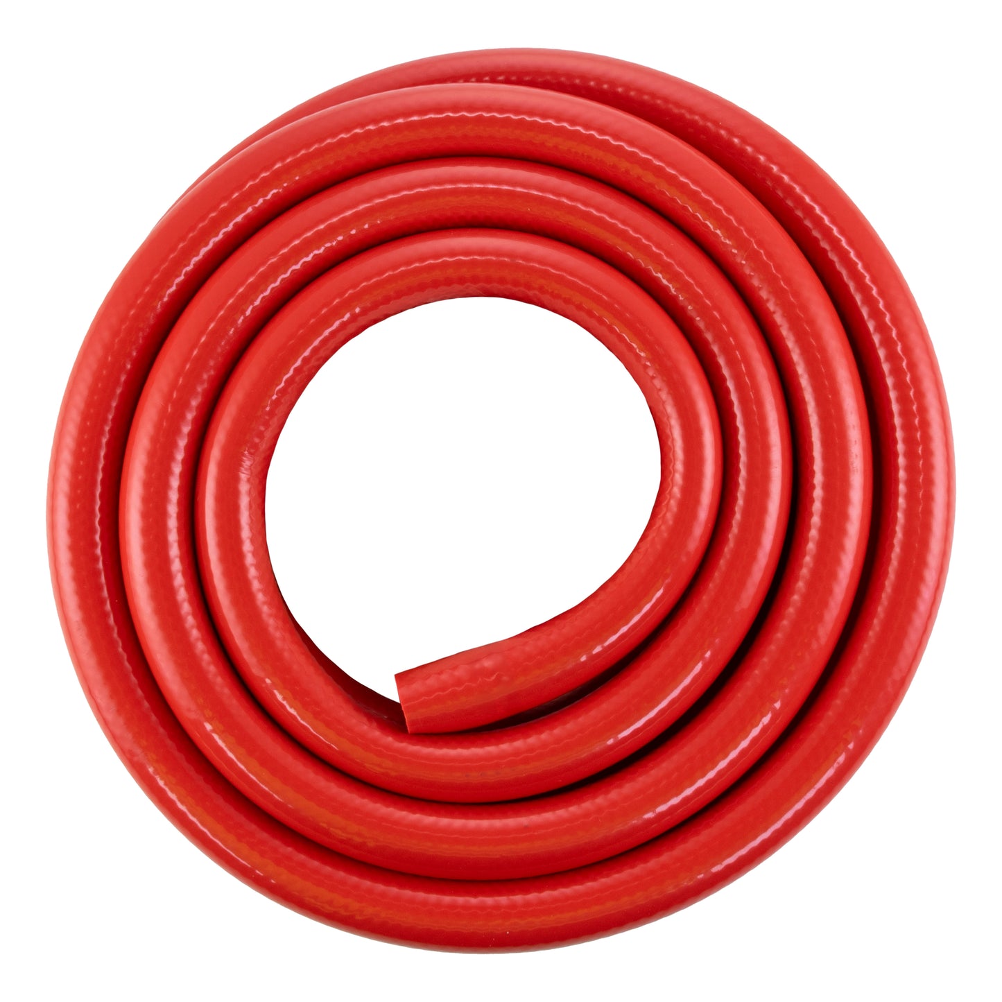 Red Water Hose Pipe with Black Hose Connectors