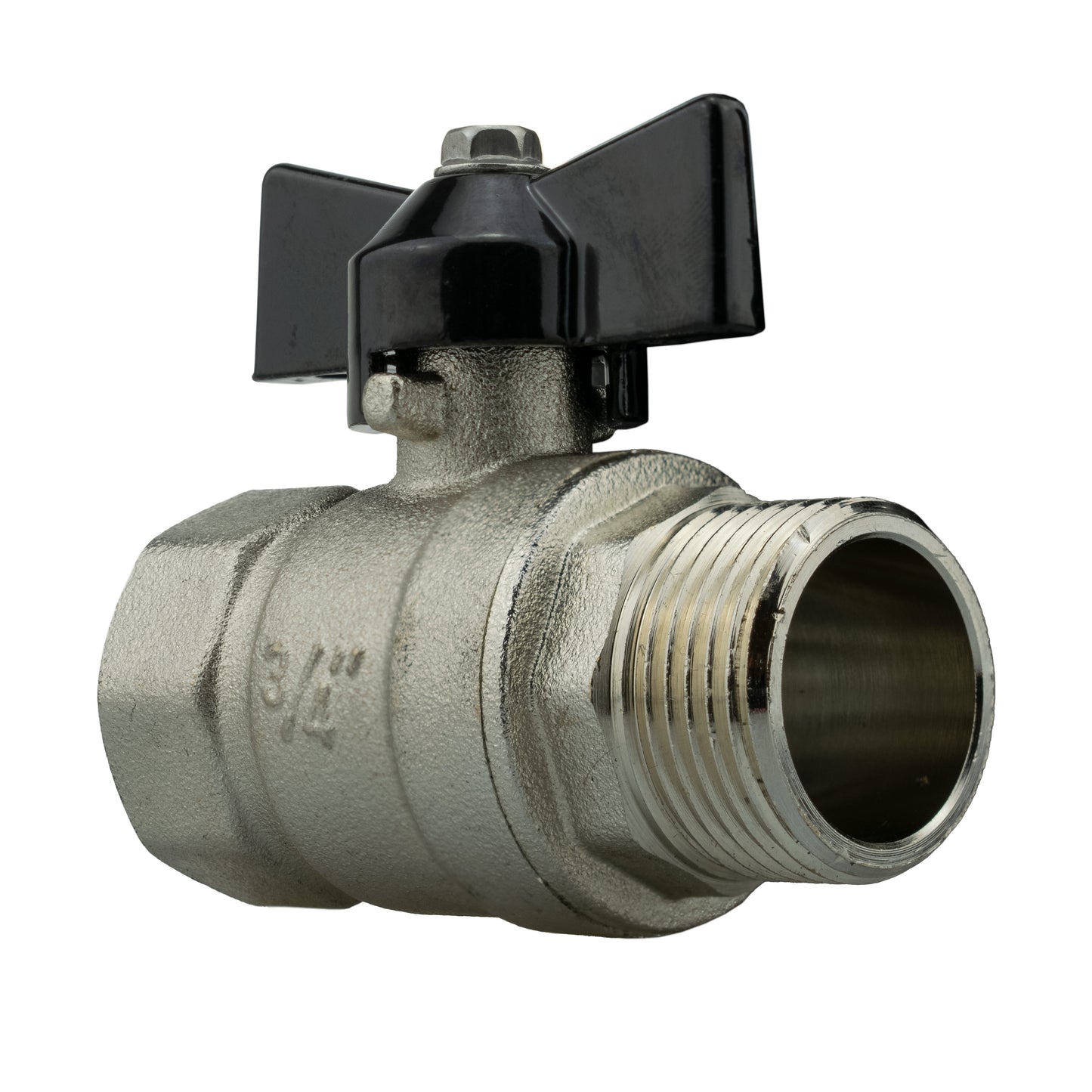 Metal Butterfly Bib Valve 3/4" BSPM-F