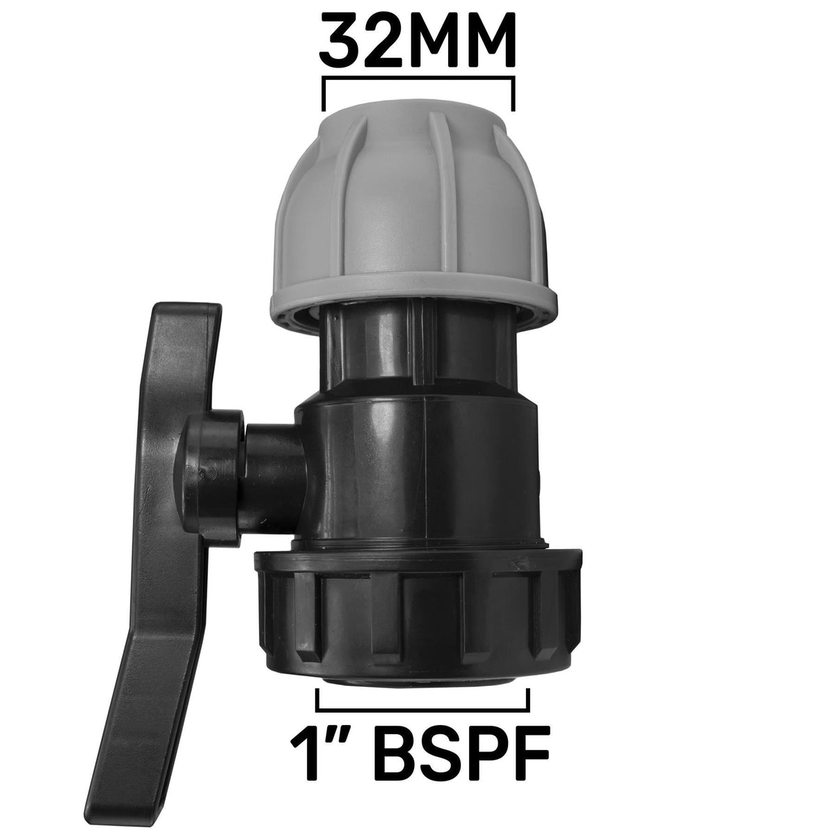 32mm MDPE Compression Valve & Brass Claw Coupling Kit
