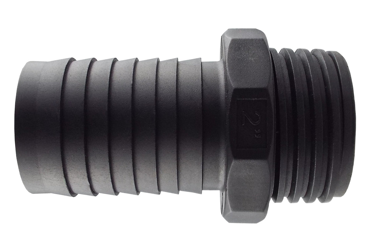 S60X6 Male to 2″ Hose Tail with Removable Blanking Cap