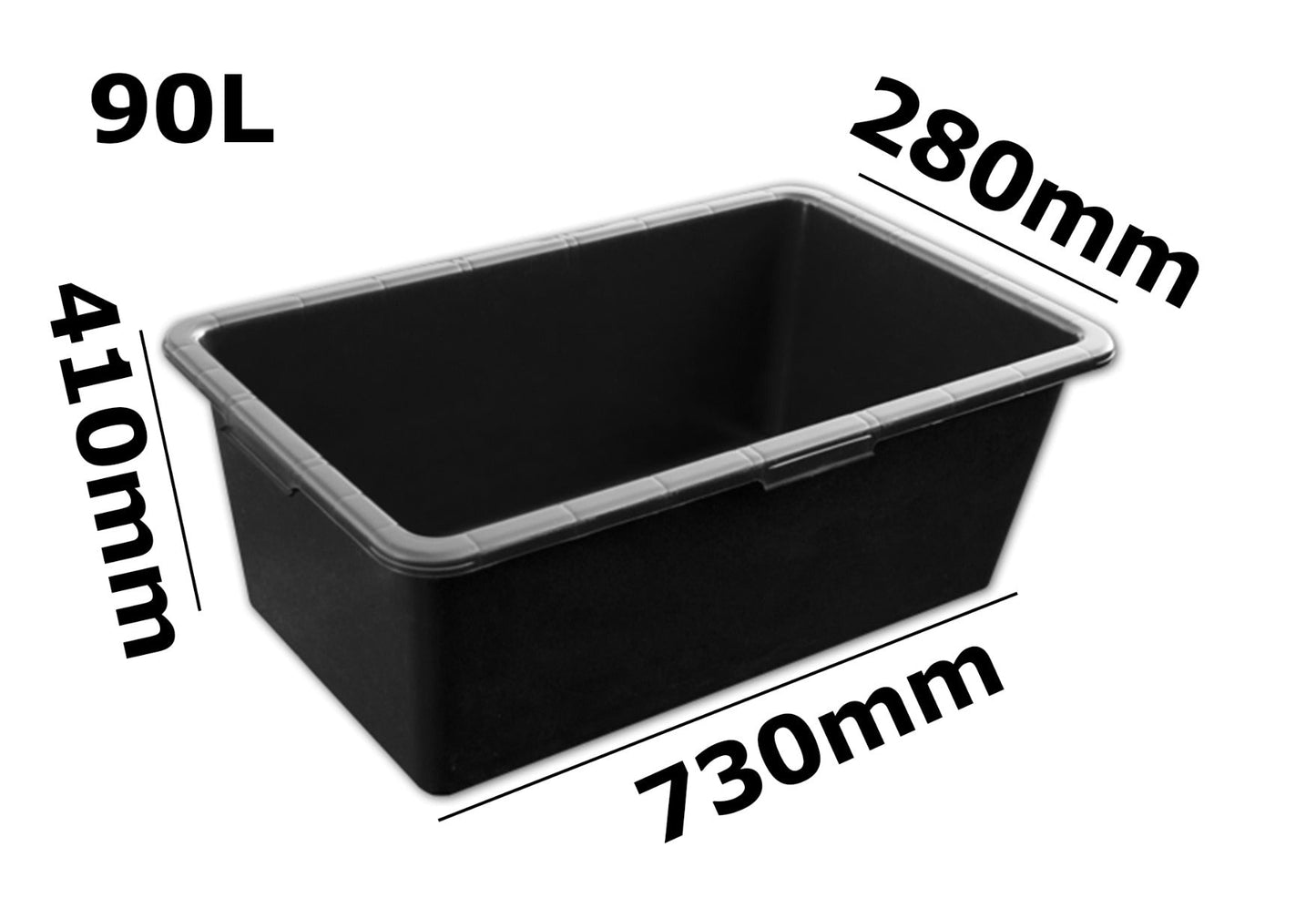 Rectangular Mixing Tub 90L