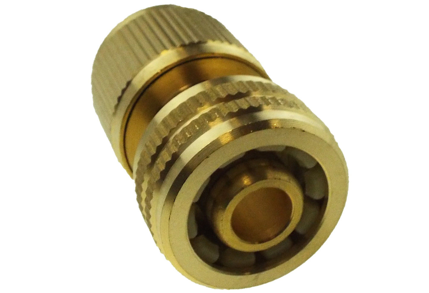 Female Hose Connector for 1/2" Hose, Snap-On Brass