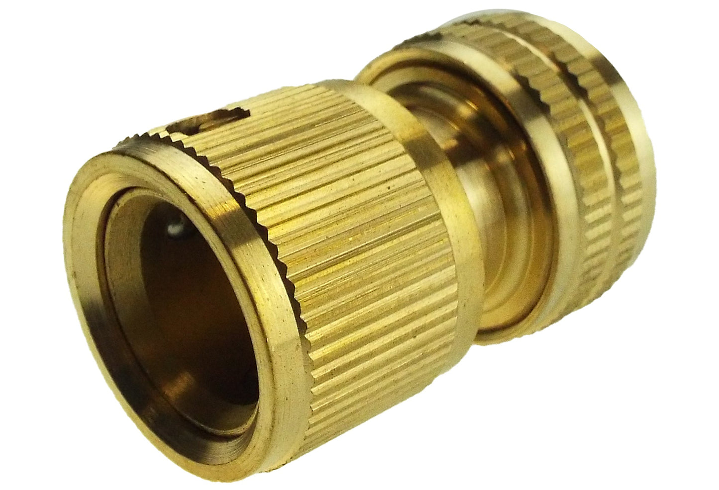 Female Hose Connector for 1/2" Hose, Snap-On Brass