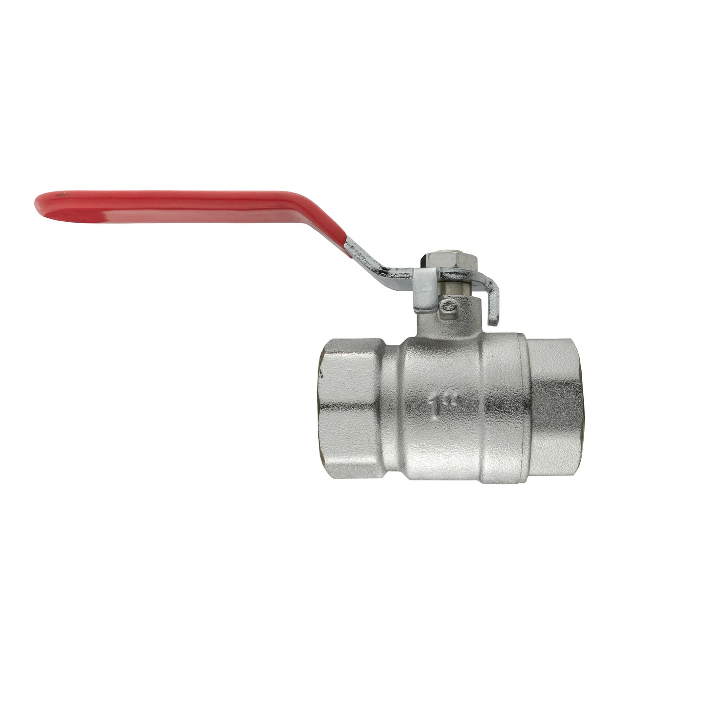 Brass Nickel-Plated Lever Valve BSP Female Thread
