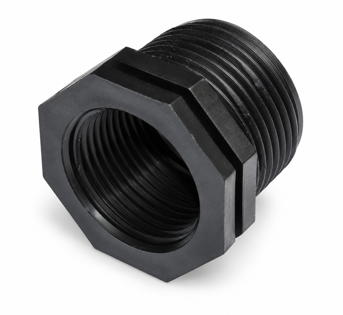 Plastic Reducing Bush – ¾″ BSP Male to ½″ BSP Female