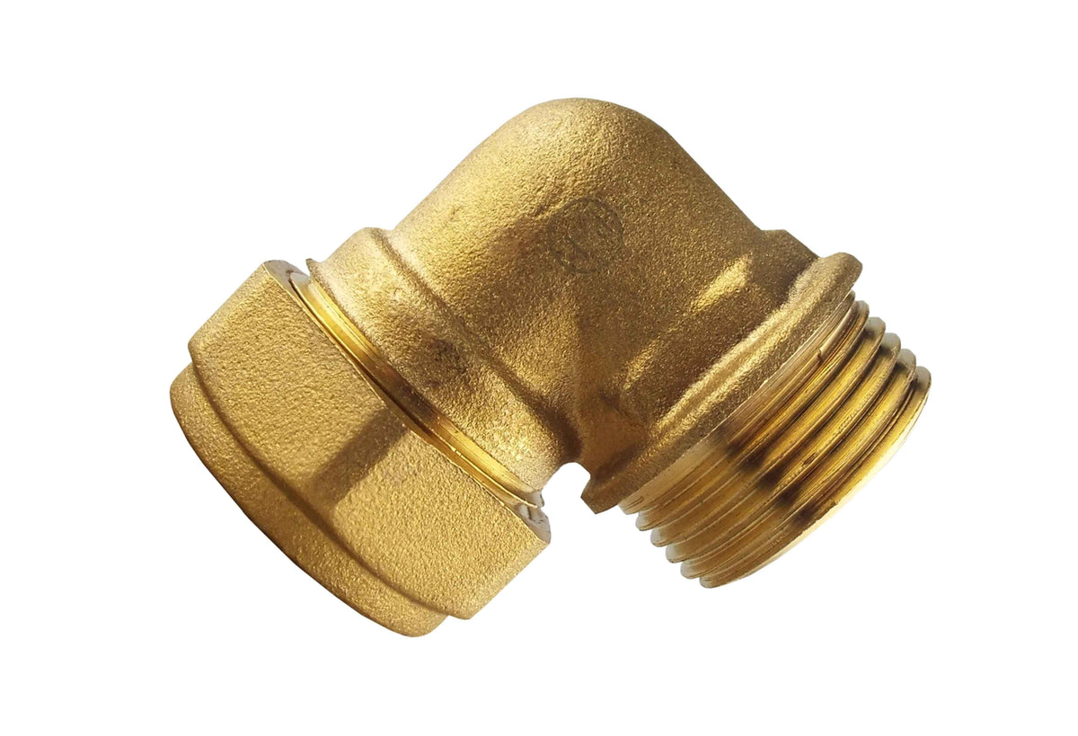 IBC S60X6 Cap – 15mm Brass Compression Elbow