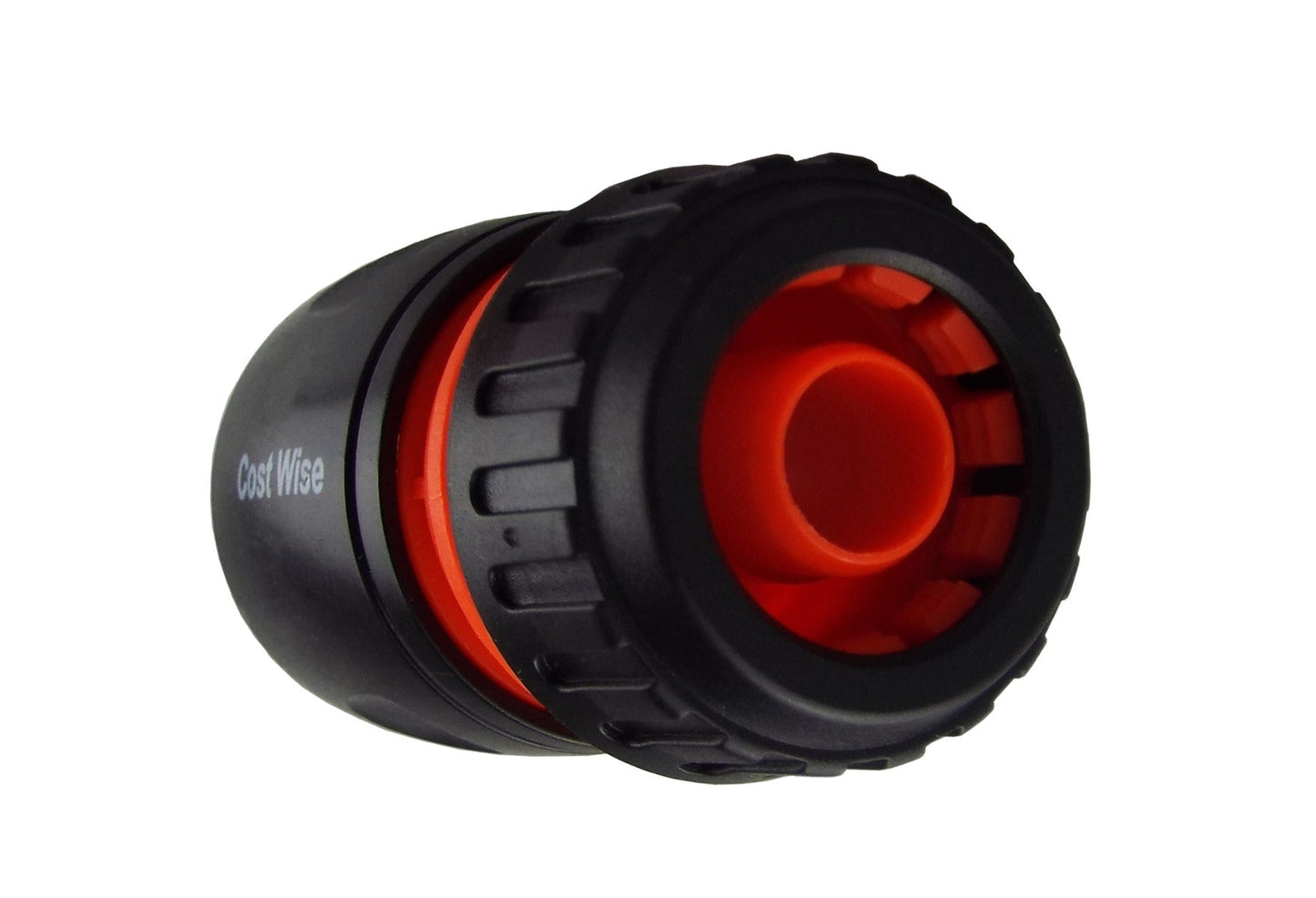 Female Hose Connector for 1/2" Hose, Black/Orange