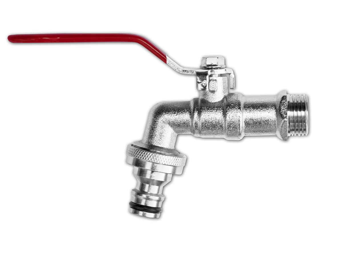Bradas Brass ½″ BSP Male Lever Tap – Quick-Connect