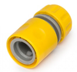 Hose Connectors Set With Spray Nozzle, Yellow