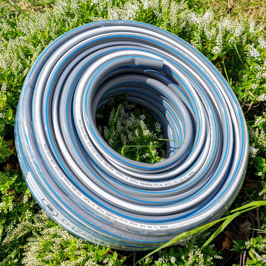 Grey Reinforced 4-Layer Garden Hosepipe (1m - 50m)
