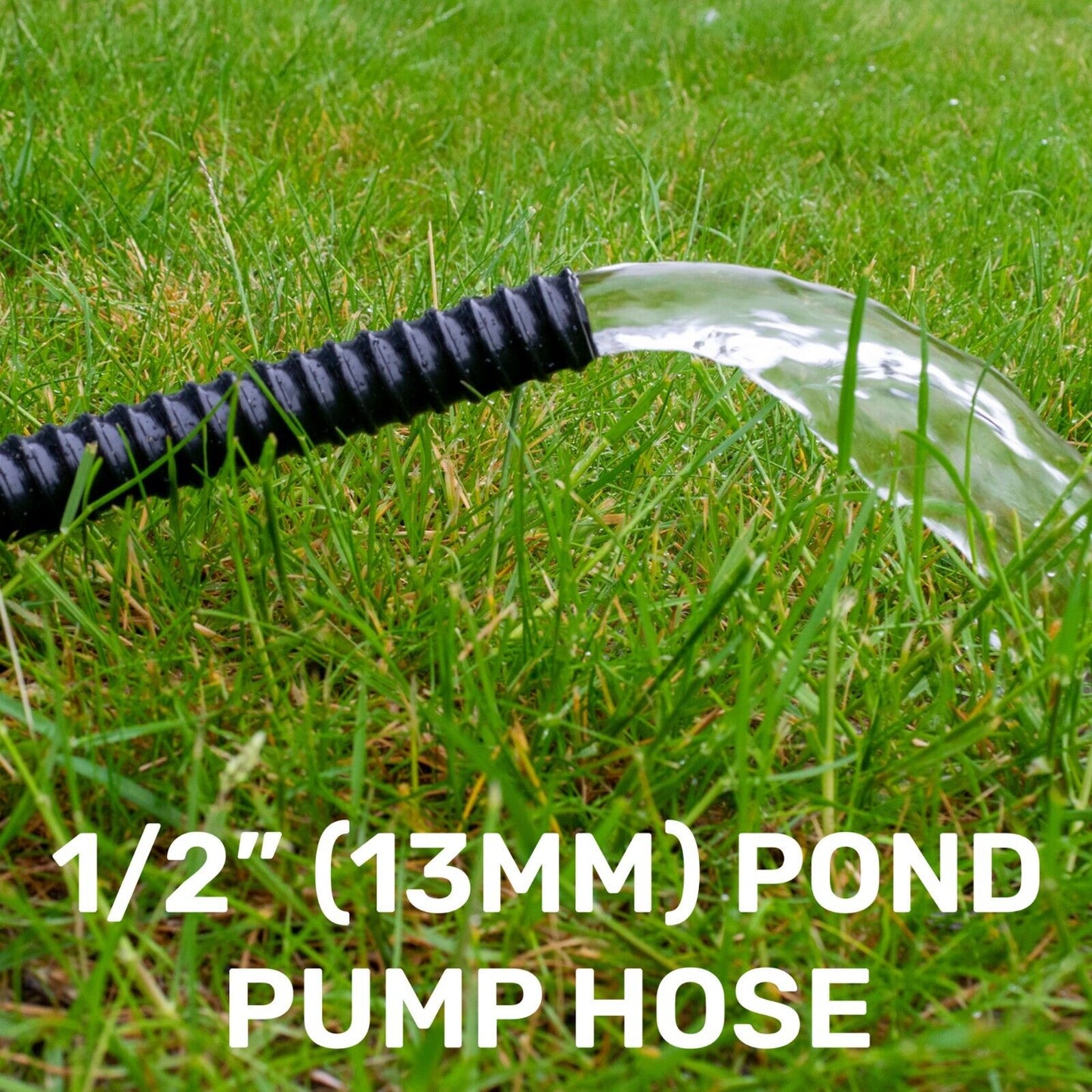 13mm Flexible Pond Hose Corrugated Koi Pipe (1/2") Tube