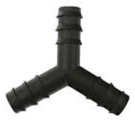 16mm Barbed Y Connector for Irrigation Pipe – Single