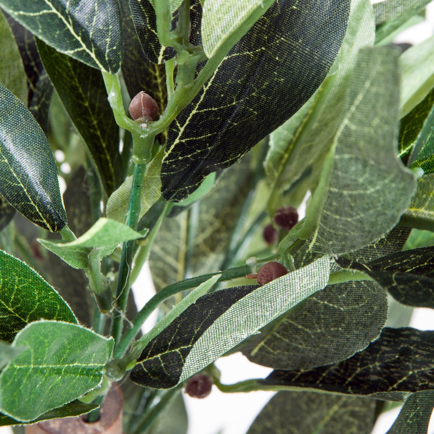 Artificial Olive Tree Indoor Plant in Orange Pot 90cm