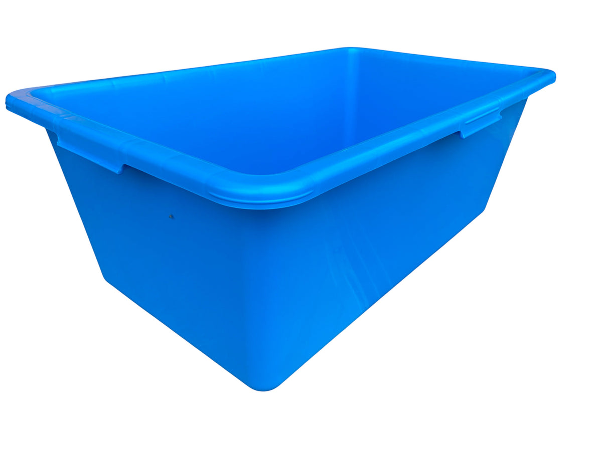 90L Blue Rectangular Mixing & Utility Tub