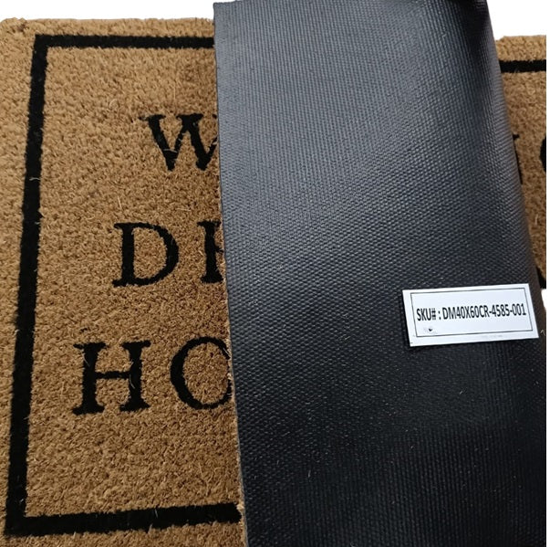 'Hey Good Lookin' Coir Fibre Doormat with Rubber Backing (60cm x 40cm)