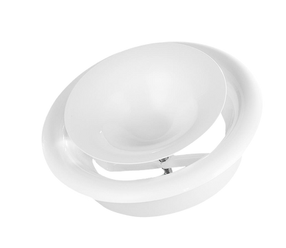 White ABS Extract Ceiling Valve 125mm