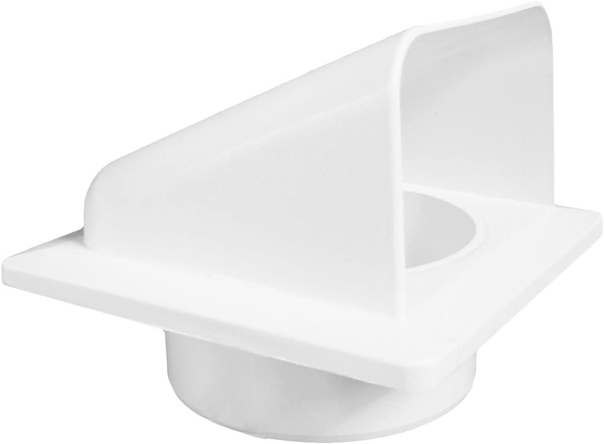 External White Louvre Vent  KRD/100 100mm