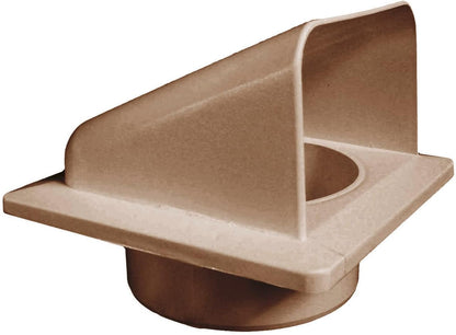 External Brown Louvre Vent KRD/100B 100mm
