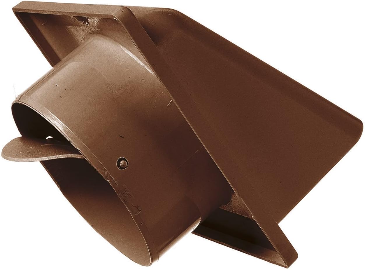 External Brown Louvre Vent KRD/100B 100mm