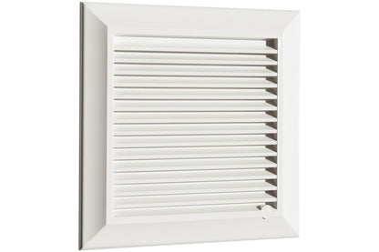 Dospel Duo Smart Ø125 Louvre Vent with Fly Mesh – White