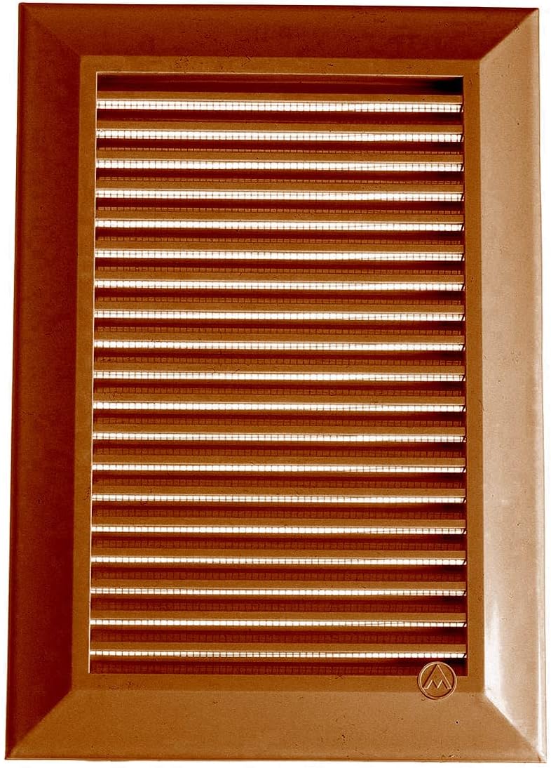 Dospel Duo Smart 90×240 Louvre Vent with Fly Mesh – Brown