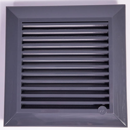 Dospel Duo Smart 135 Louvre Vent with Fly Mesh – Graphite