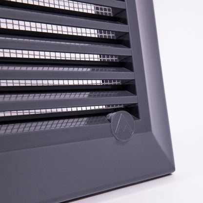 Dospel Duo Smart 135 Louvre Vent with Fly Mesh – Graphite