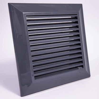 Dospel Duo Smart 135 Louvre Vent with Fly Mesh – Graphite