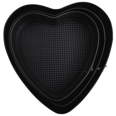 Set of Three Heart Shaped Springform Cake Tins